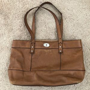 Fossil Leather Shoulder Bag